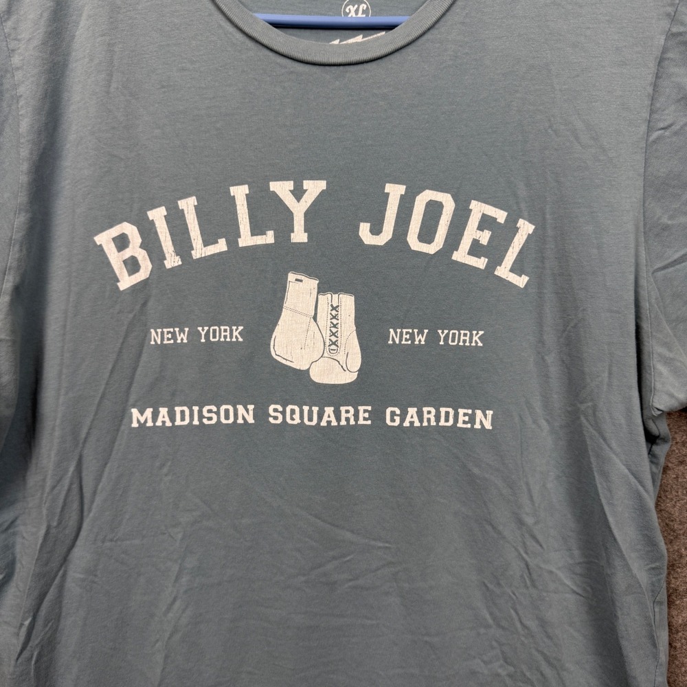 Billy Joel Madison Square Garden Barking Irons T-Shirt Mens XL Blue MSG Joel 18 - Picture 6 of 10